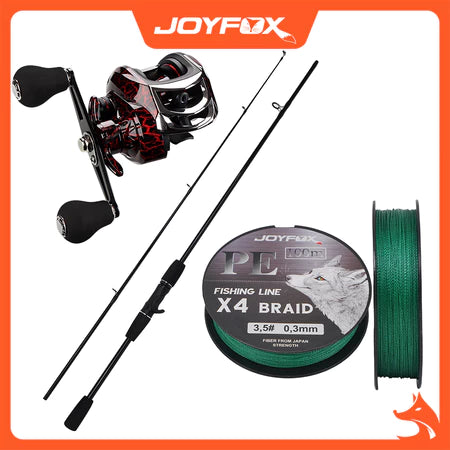 Kit Vara De Pesca Carretilha de Pesca JOYFOX