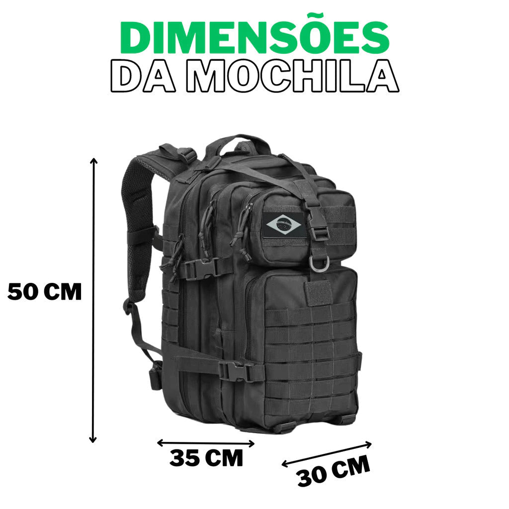 Mochila Militar Tática Impermeável 50 Litros