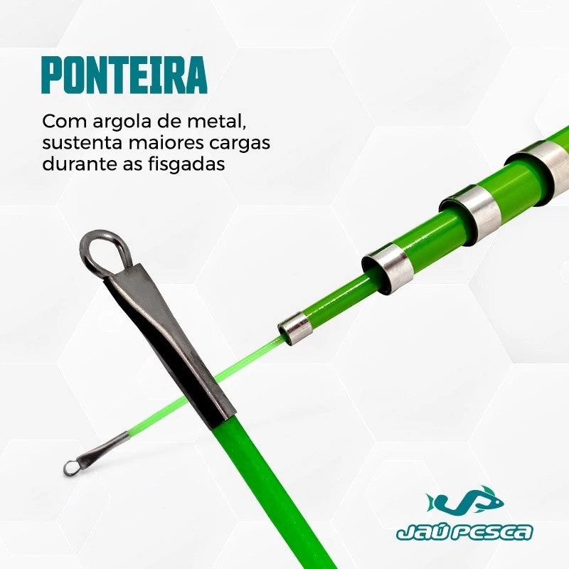 Vara Telescópica Traira Verde