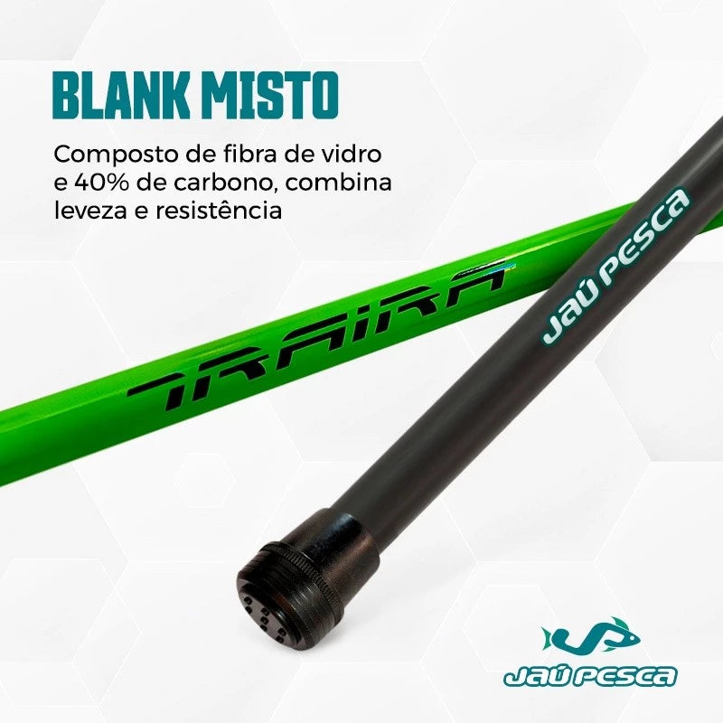 Vara Telescópica Traira Verde