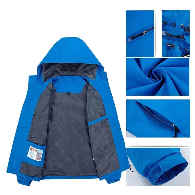 Casaco Corta Vento Azul
